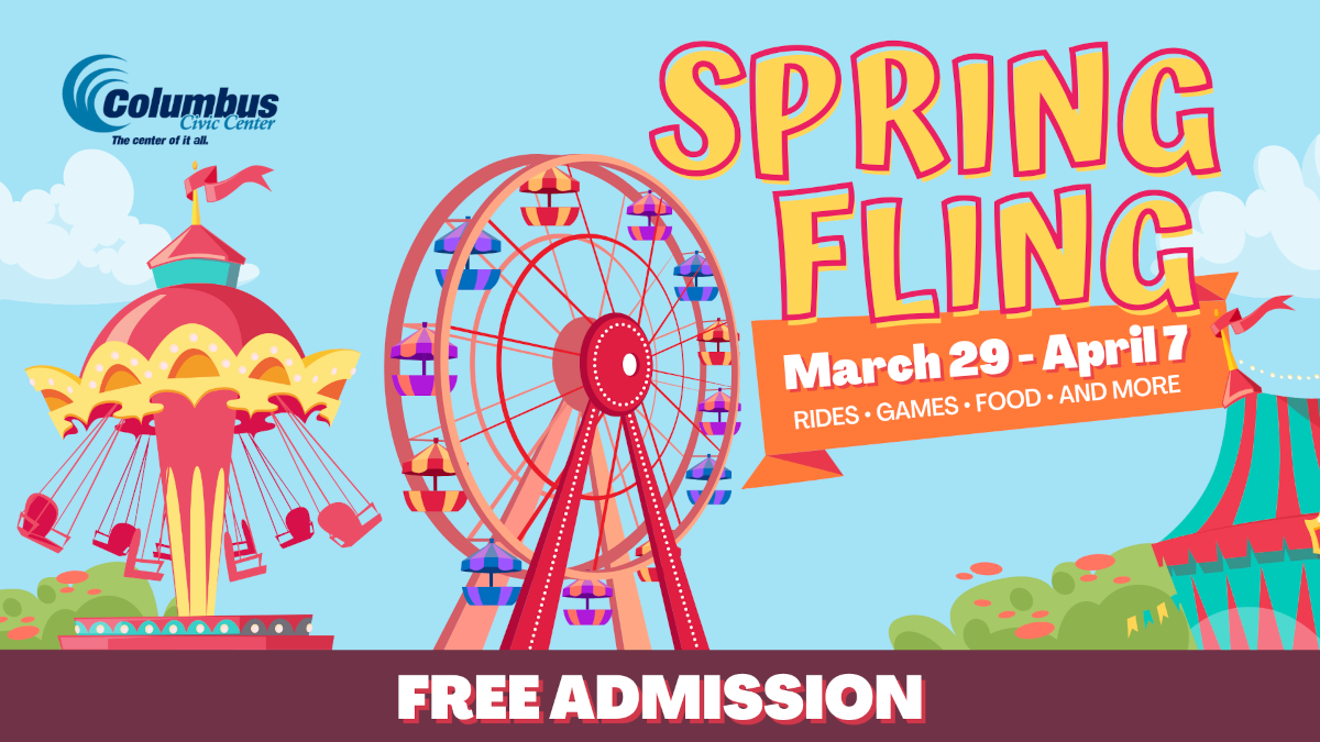 Spring Fling 2024 - Free Admission March 29 - April 7, 2024 Columbus Civic Center