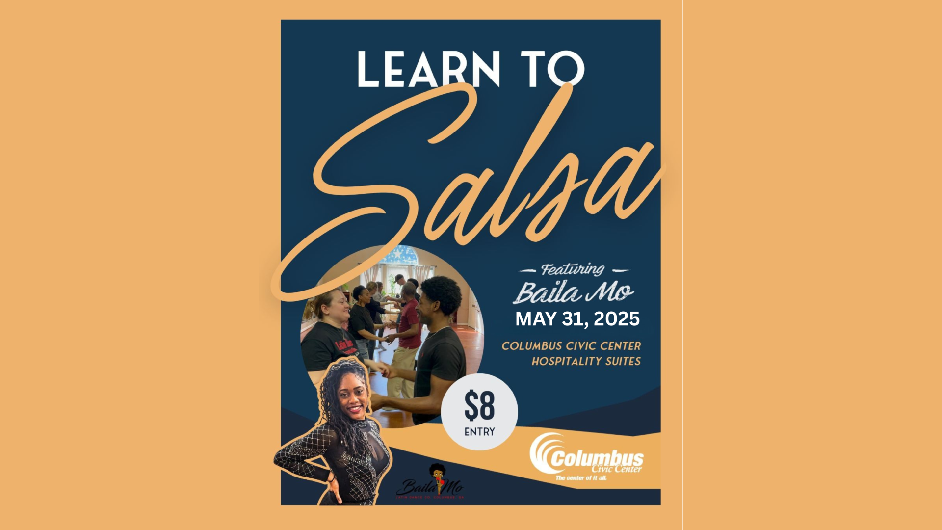 Learn to Salsa Saturday, May 3 12 PM