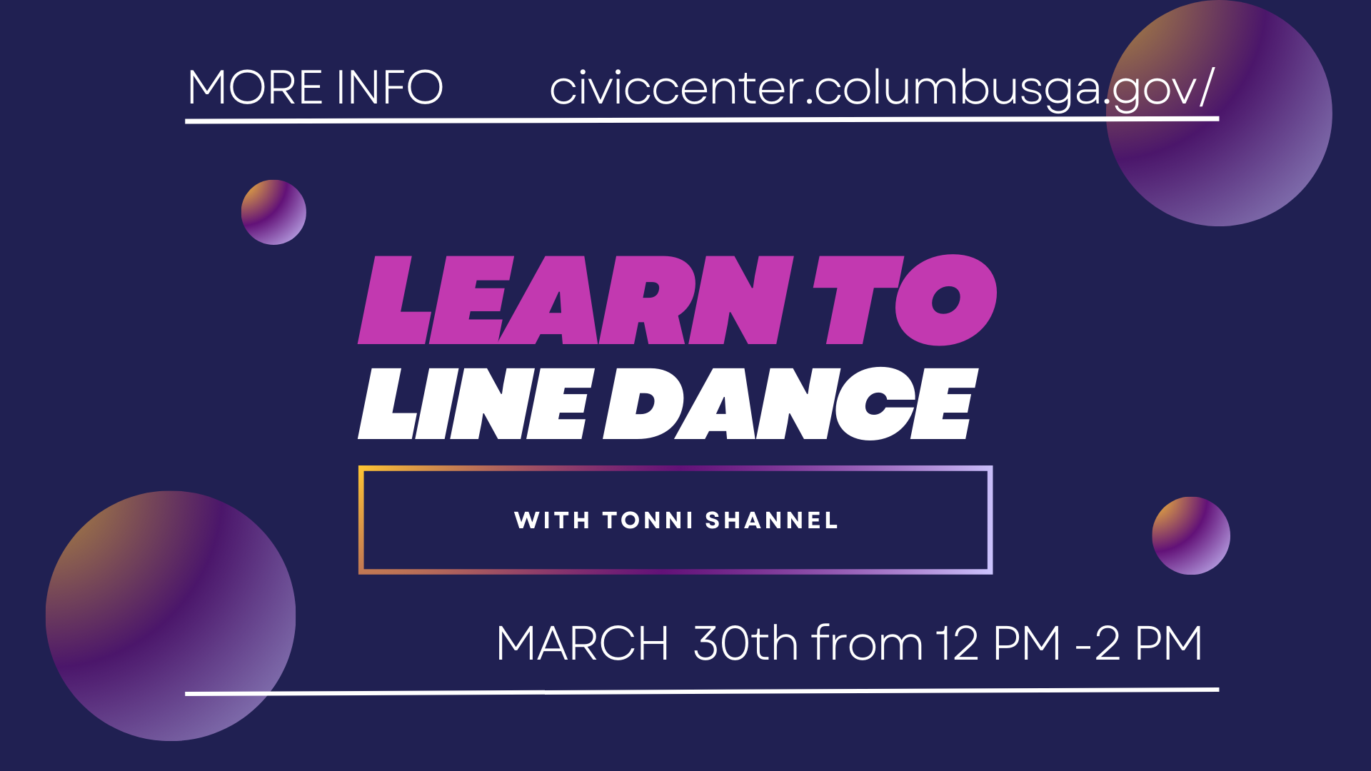 Upcoming class taugh by local instructor Tonni Shannel at February 10, 2024 at 12:00 PM